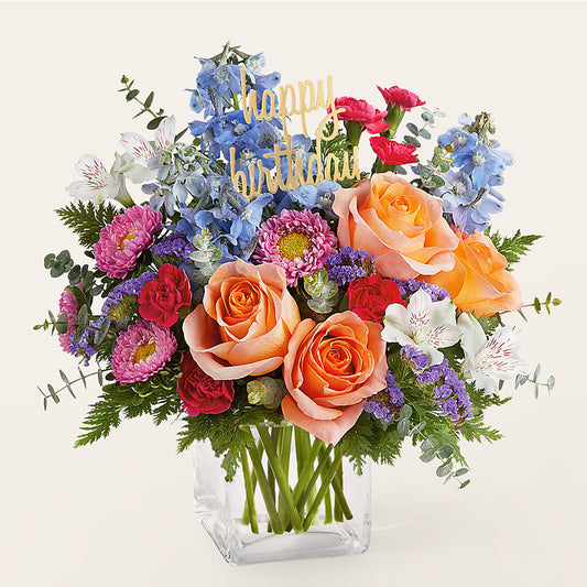 Birthday Bash Bouquet –  Herbert E Berg Florist Inc, Worcester MA