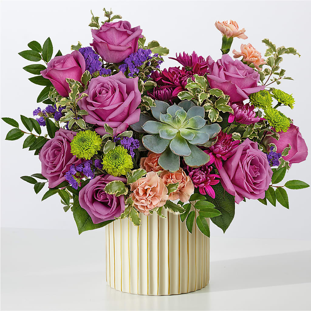 You’re a Gem Bouquet with Ivory Vase