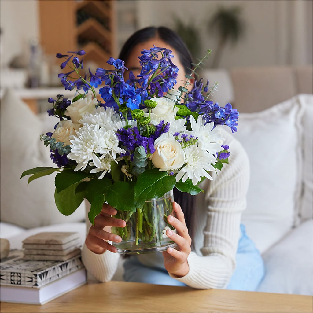 Cerulean Waves Bouquet –  Herbert E Berg Florist Inc, Worcester MA