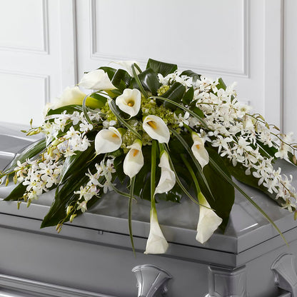 Angel Wings Casket Spray –  Herbert E Berg Florist Inc, Worcester MA