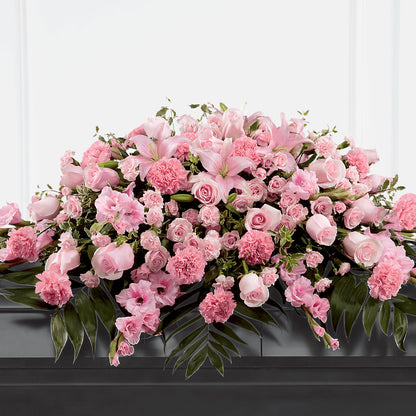 Garden of Comfort Casket Spray (Standard) –  Herbert E Berg Florist Inc, Worcester MA