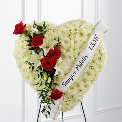 Heartfelt Hero Standing Heart –  Herbert E Berg Florist Inc, Worcester MA