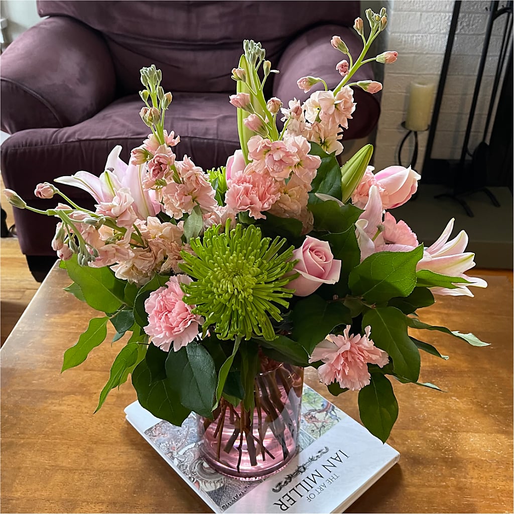 Pretty in Pink Bouquet –  Herbert E Berg Florist Inc, Worcester MA