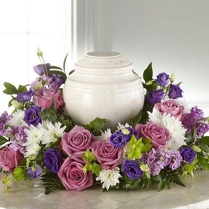 Blooming Sympathy Cremation Adornment –  Herbert E Berg Florist Inc, Worcester MA