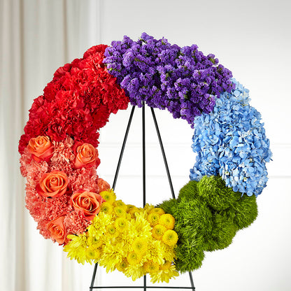 Circle of Love Wreath –  Herbert E Berg Florist Inc, Worcester MA