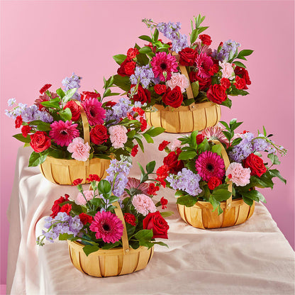 Pink Picnic Basket –  Herbert E Berg Florist Inc, Worcester MA