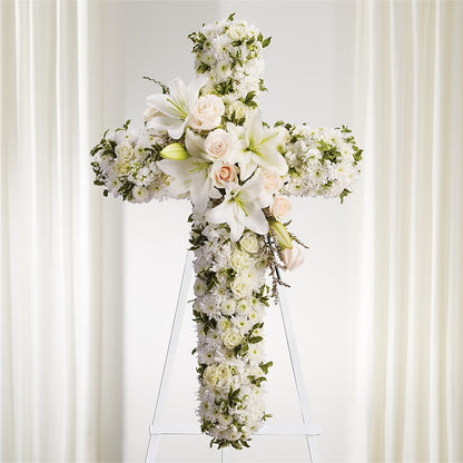 Spiritual Guidance Standing Spray –  Herbert E Berg Florist Inc, Worcester MA