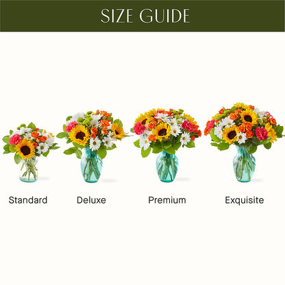 Sun-drenched Blooms Bouquet –  Herbert E Berg Florist Inc, Worcester MA