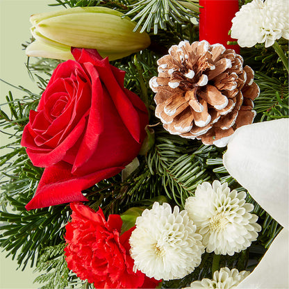 Seasonal Festivities Centerpiece –  Herbert E Berg Florist Inc, Worcester MA