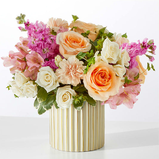 Paradise Bouquet with Ivory Vase –  Herbert E Berg Florist Inc, Worcester MA