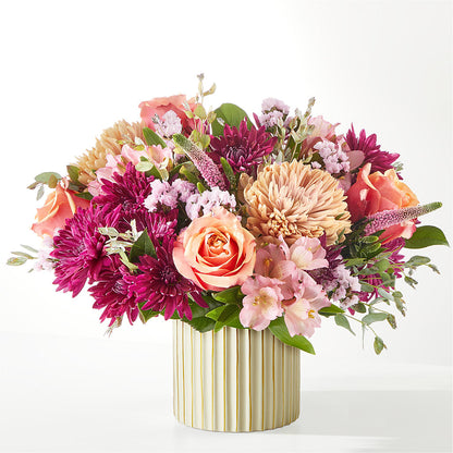 Berry Cobbler Bouquet with Ivory Vase –  Herbert E Berg Florist Inc, Worcester MA