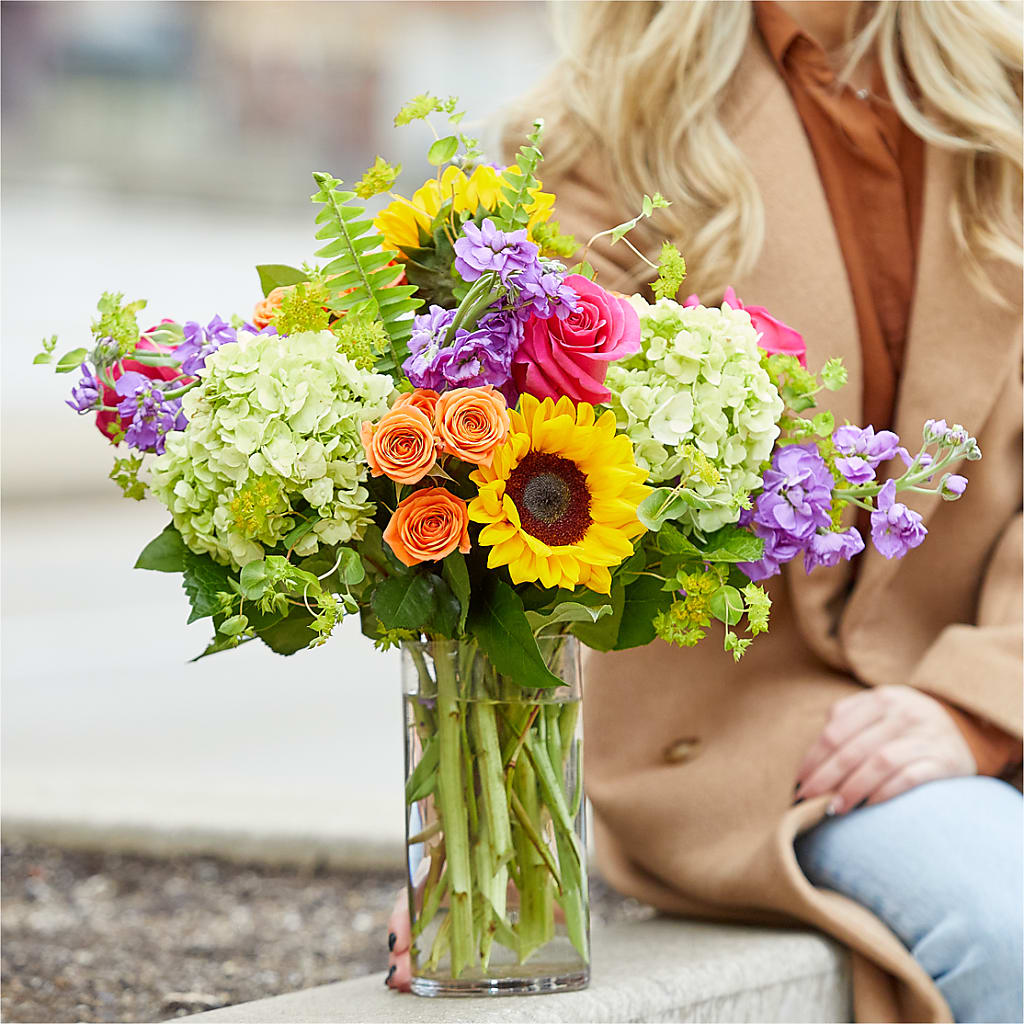 Vibrant Greetings Bouquet –  Herbert E Berg Florist Inc, Worcester MA
