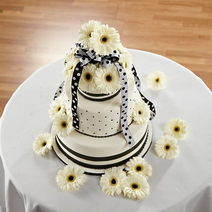 Simple Sophistication Cake Décor –  Herbert E Berg Florist Inc, Worcester MA