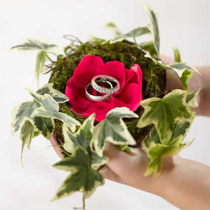 Lila Rose Ring Nest –  Herbert E Berg Florist Inc, Worcester MA