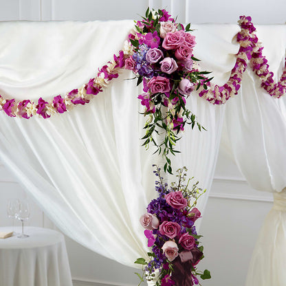Color & Light Chuppah Decor –  Herbert E Berg Florist Inc, Worcester MA