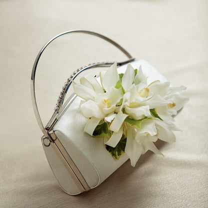 White Purse Decor –  Herbert E Berg Florist Inc, Worcester MA