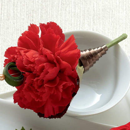 Red Carnation Boutonniere –  Herbert E Berg Florist Inc, Worcester MA